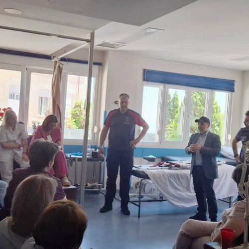 Εκπαίδευση προσωπικού του Γενικού Νοσοκομείου Νάουσας στην επείγουσα μεταφορά ασθενών σε συνθήκες εκτάκτου ανάγκης